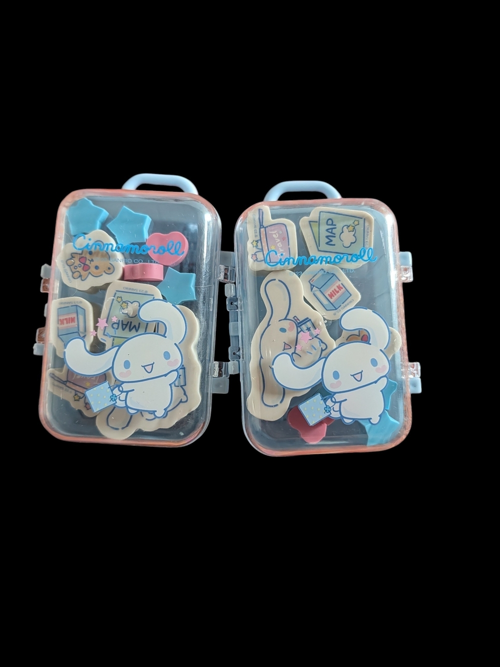2 Piece Cinnamon Roll Eraser Set